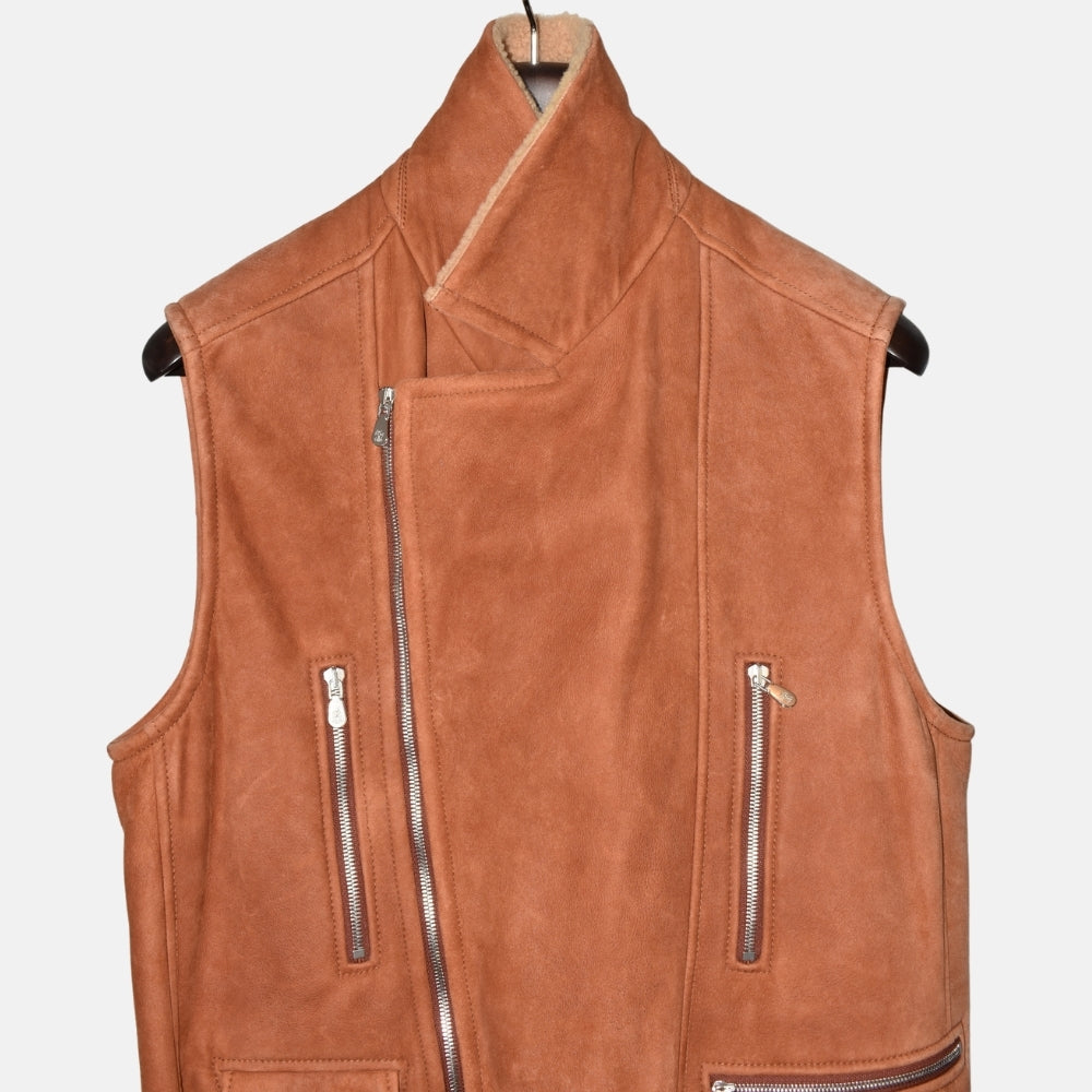 Brown Shearling Vest (M)