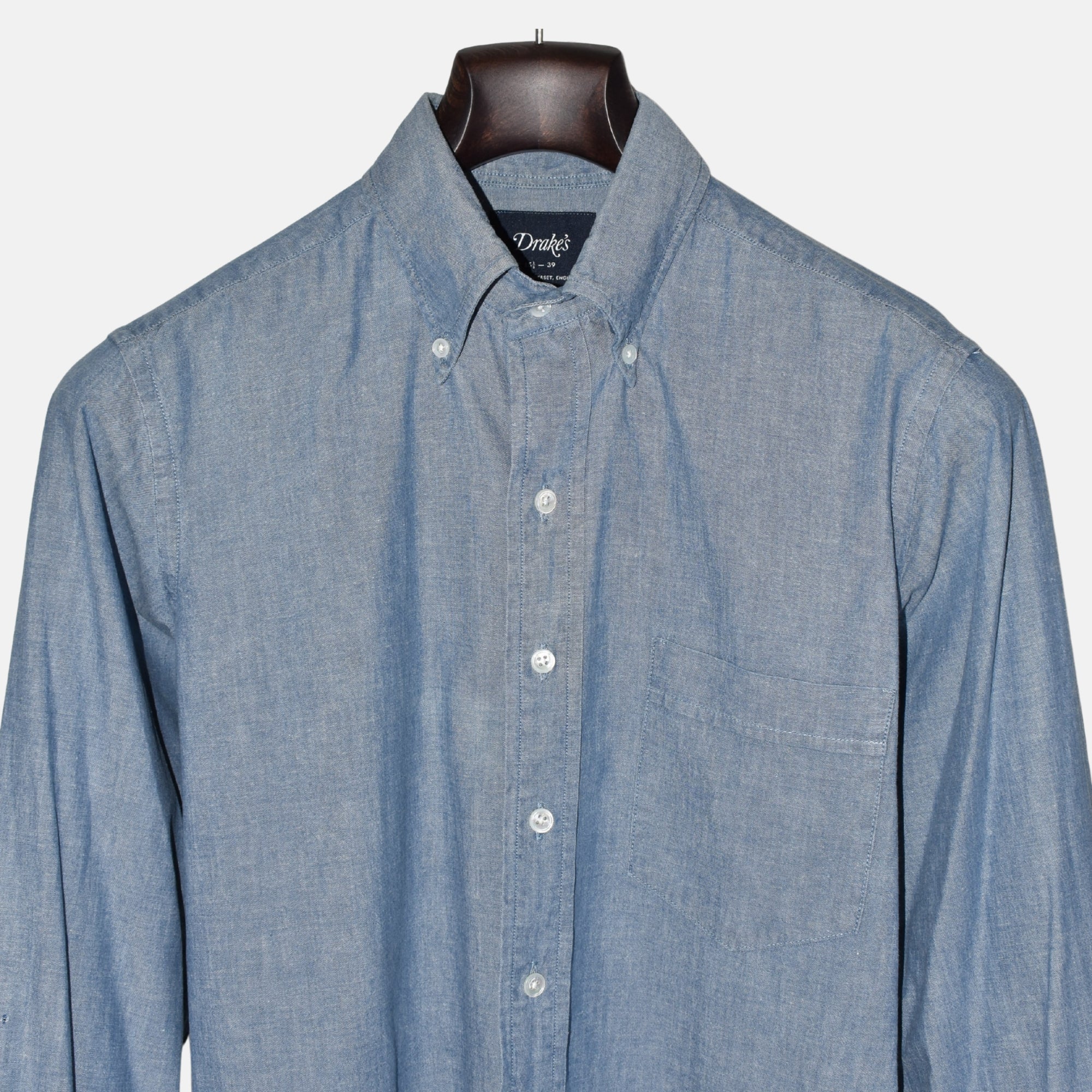 Blue Denim Shirt made of Cotton (EU 39)