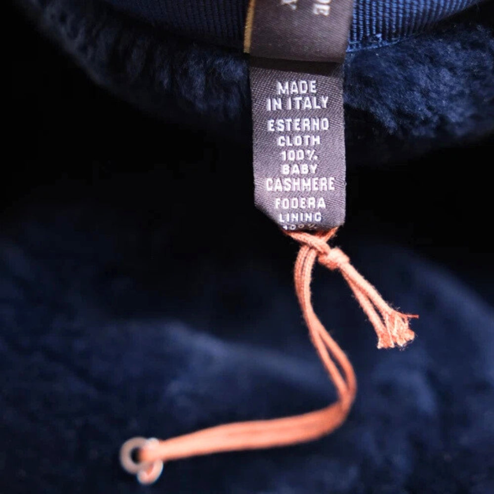 Blue Baseball Cap made of Cashmere (S)