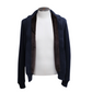 Blue Cardigan with Mink Lining made of Baby Cashmere