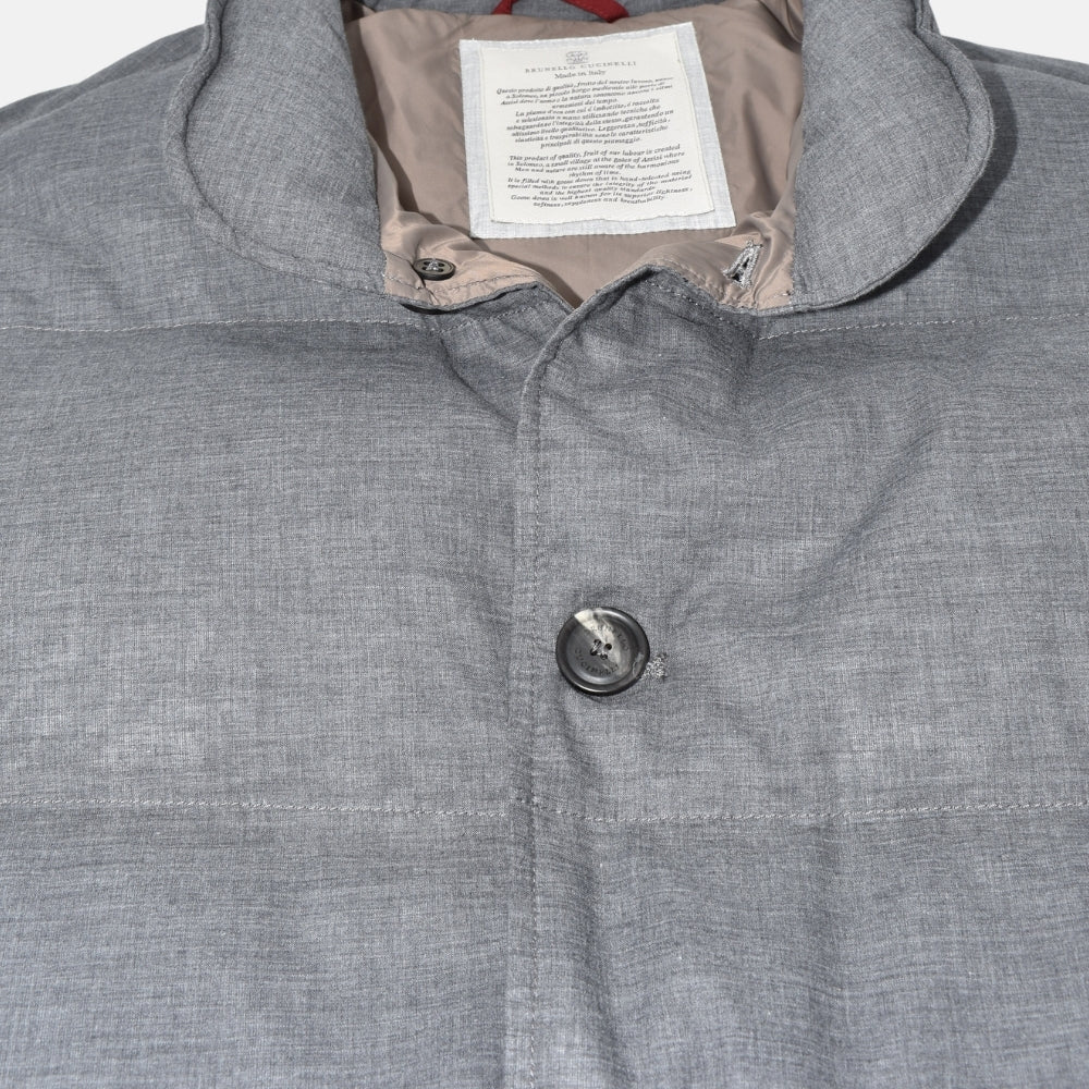 Grey Down Vest (M)