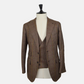 Brown Patterned 3 Piece-Suit made of Virgin Wool