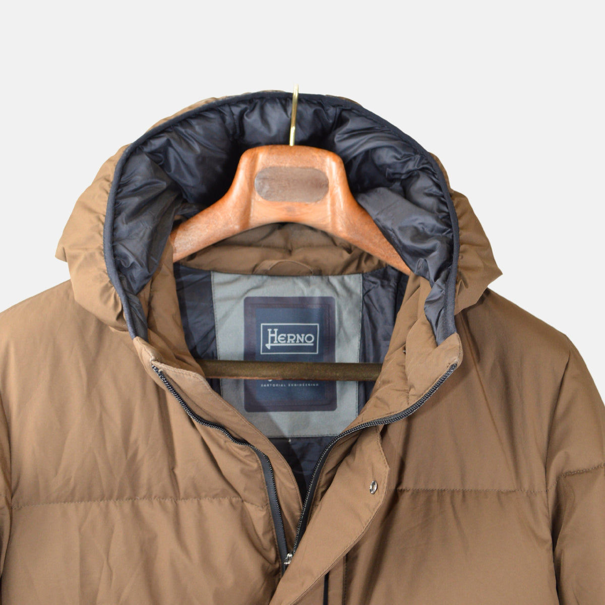 Brown Down Coat (EU 52)