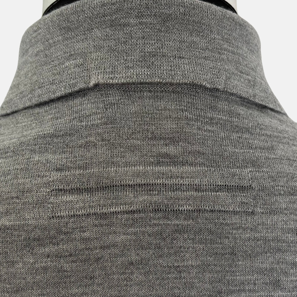 Grey Poloshirt made of  Cashmere/Silk (52)