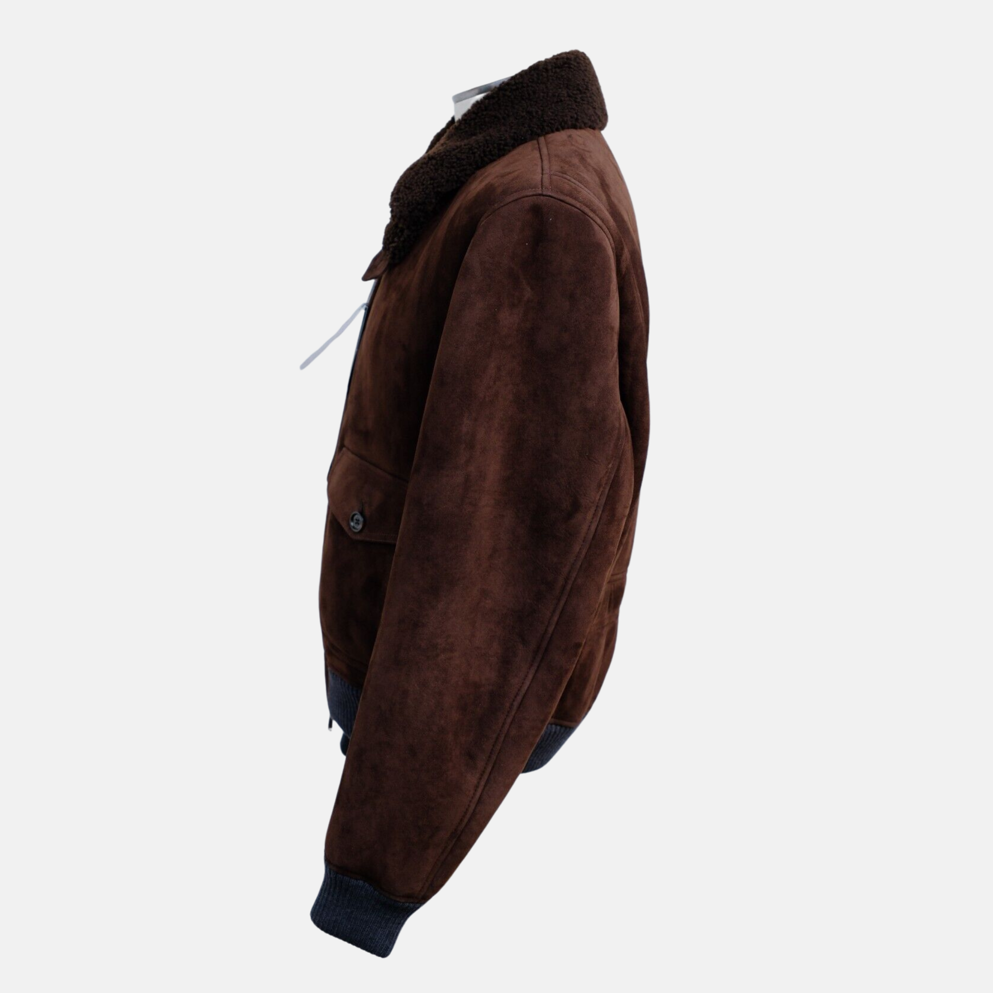 Brown Shearling Flight Jacket