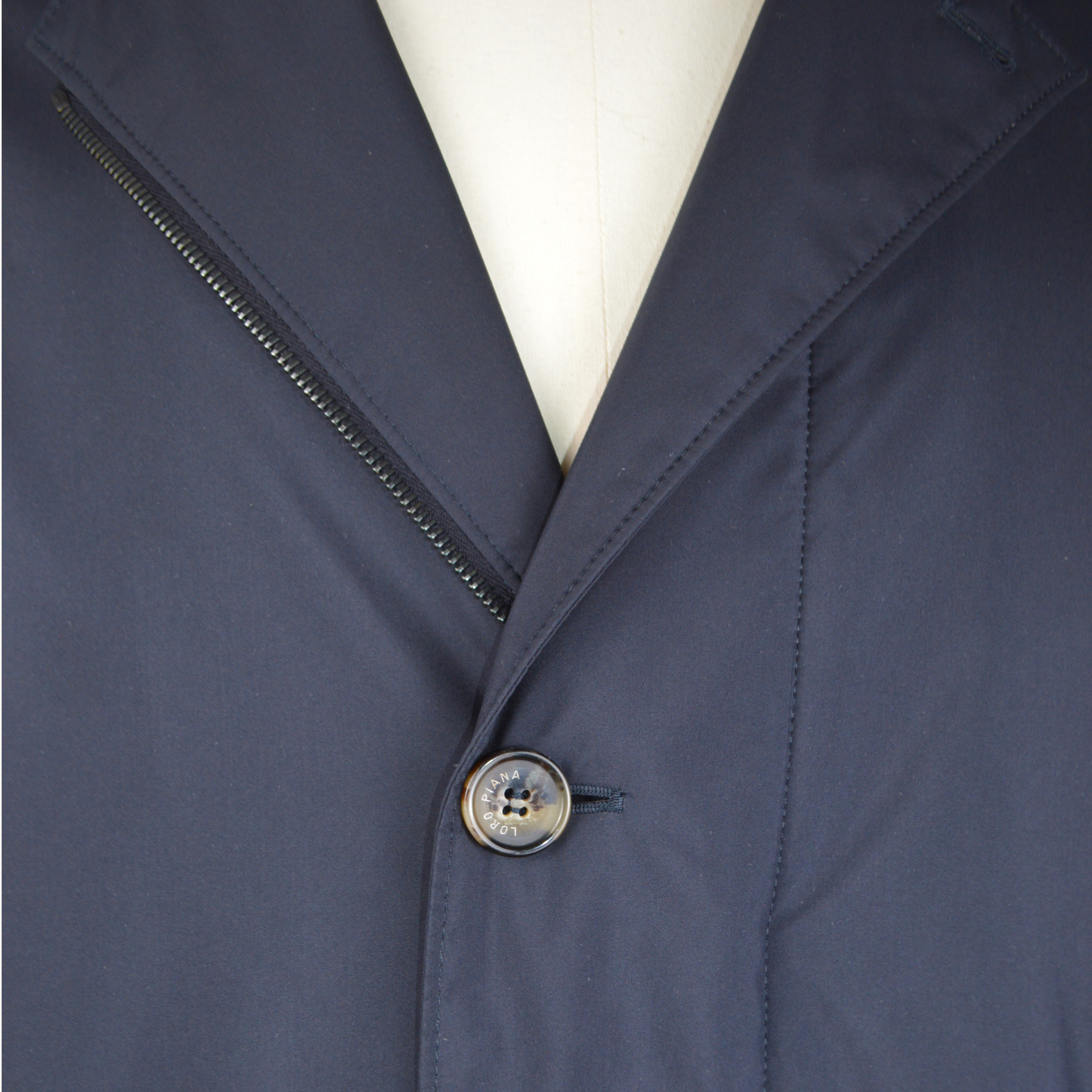 Navy Blue Coat with Cashmere Lining