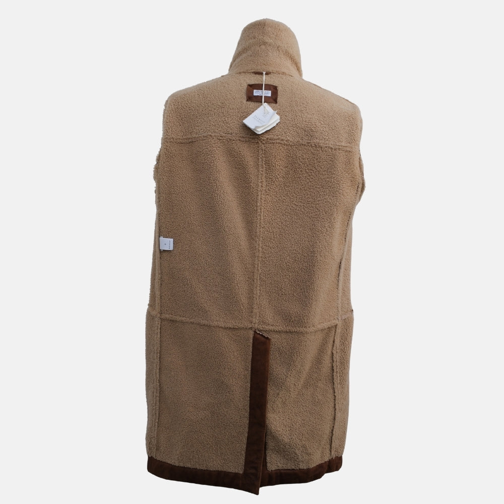 Brown Double Breasted Shearling Coat (M)