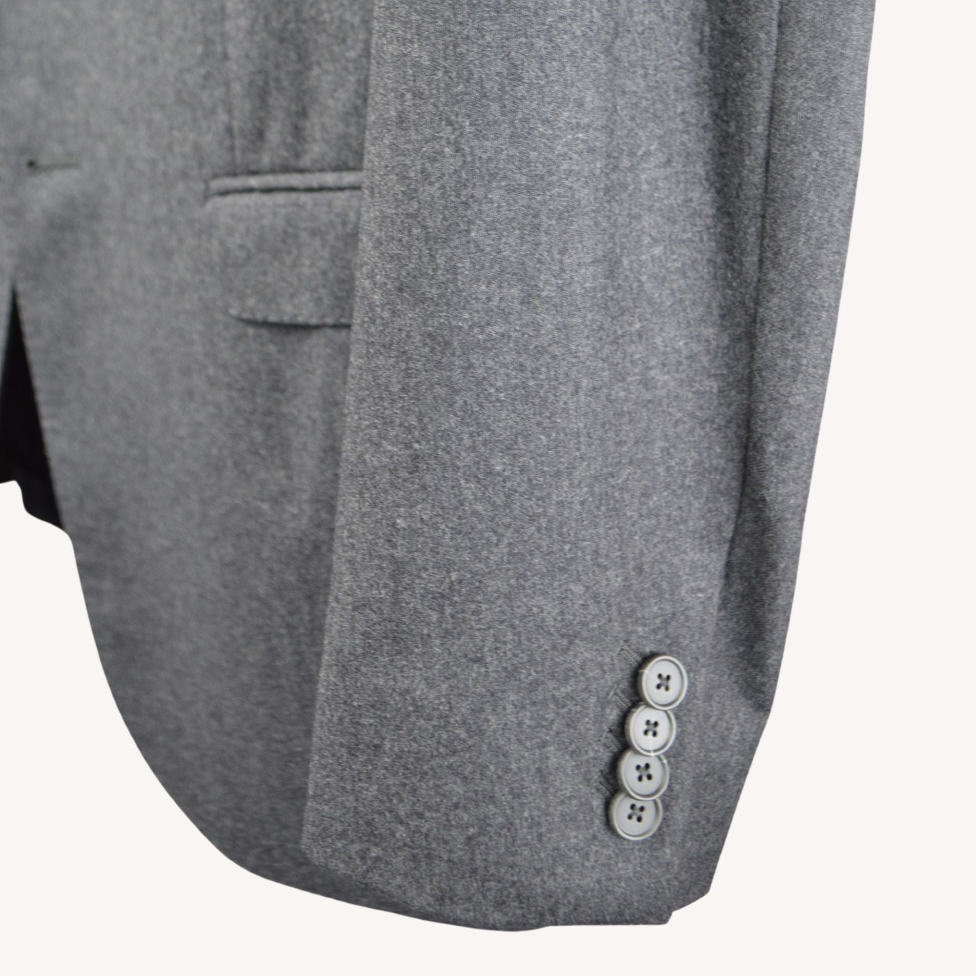 Grey Flannel Suit made of Wool (EU 48L)