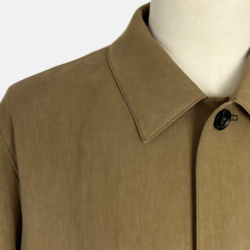 Khaki Chore Jacket made of Linen (56)