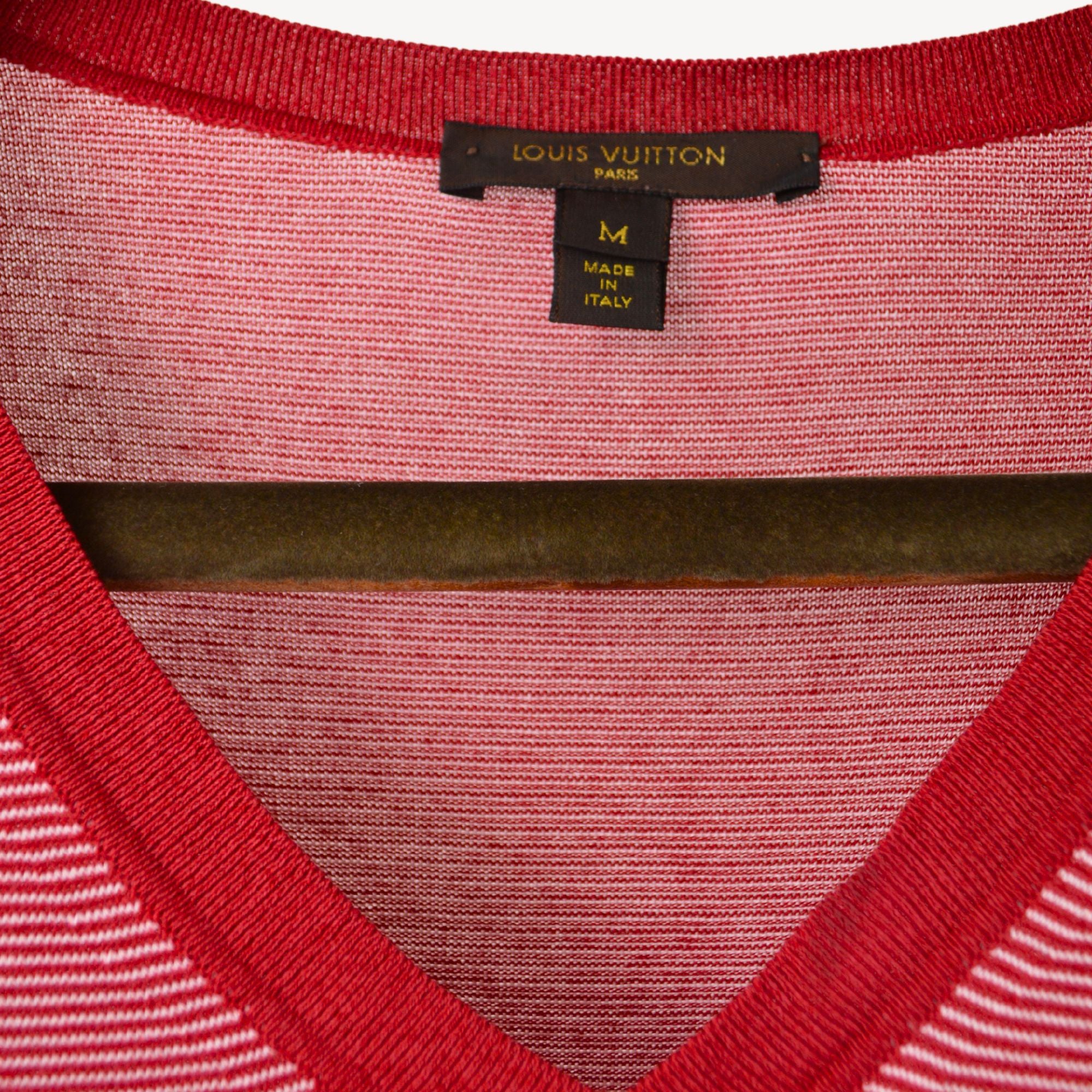 Red/White Sweater made of Cotton/Silk (M)