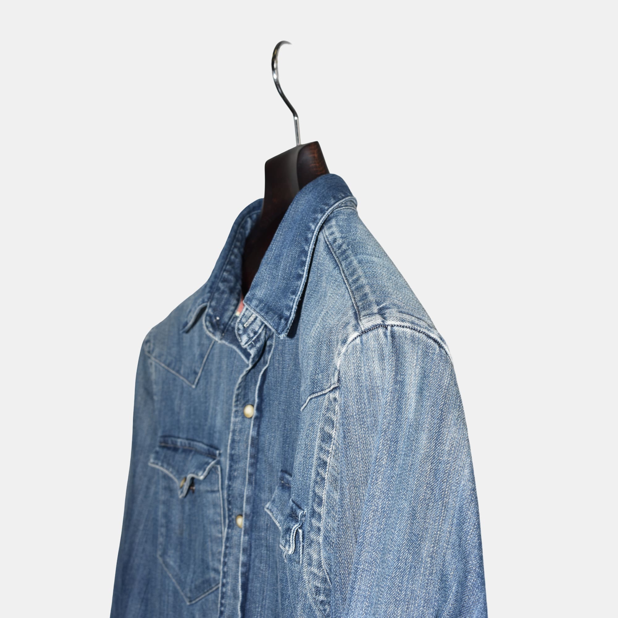 Blue Denim Overshirt made of Cotton (M)