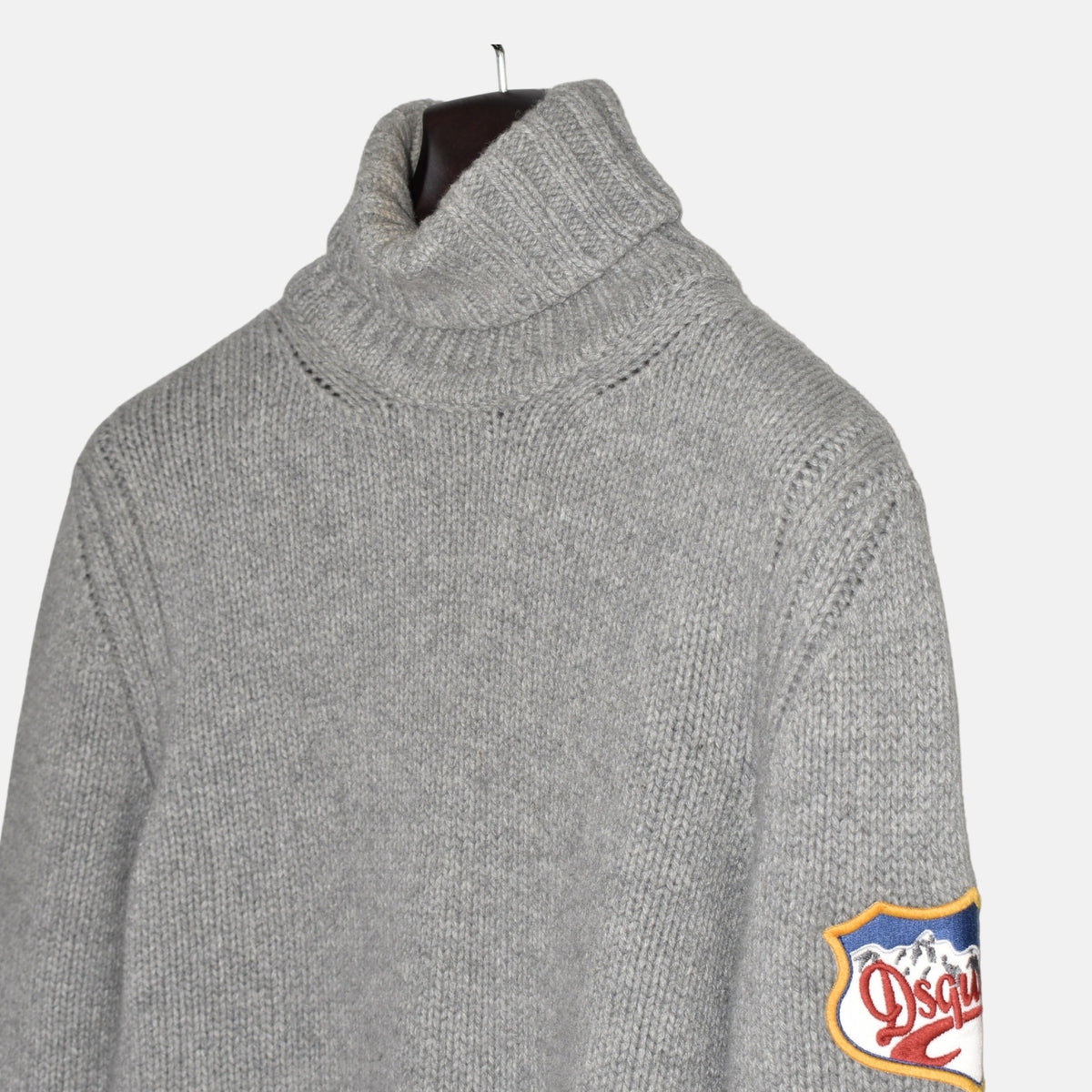 Gray Turtleneck Sweater made of Wool/Cashmere (XL)