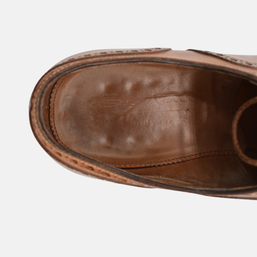 Cognacfarbene Schuhe aus Leder