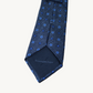 Grey/Blue Patterned Silk Tie