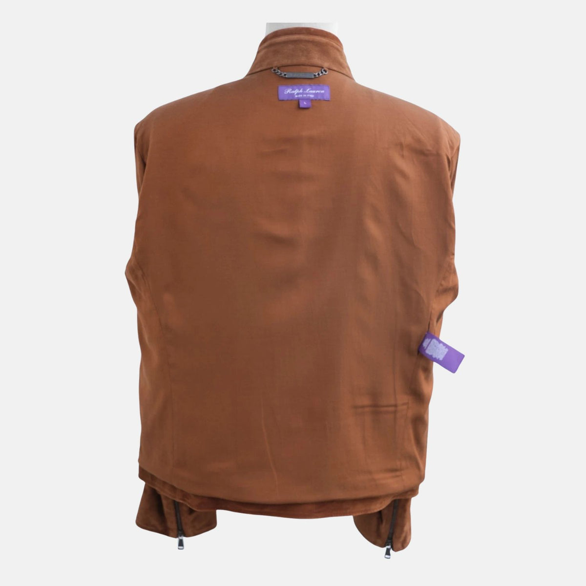 Ralph Lauren Purple Label Brown Biker Suede Jacket (L) – pre-owned | Sanpetuna