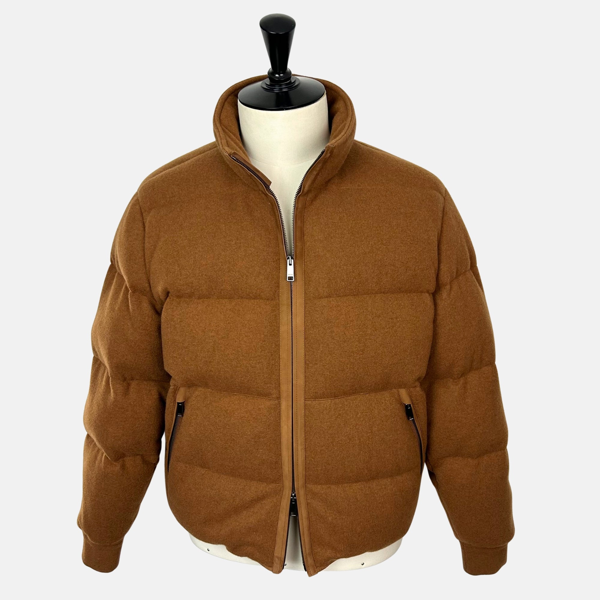 Dark Foliage Down Bomber Jacket made of Cashmere (EU 50, EU 52)