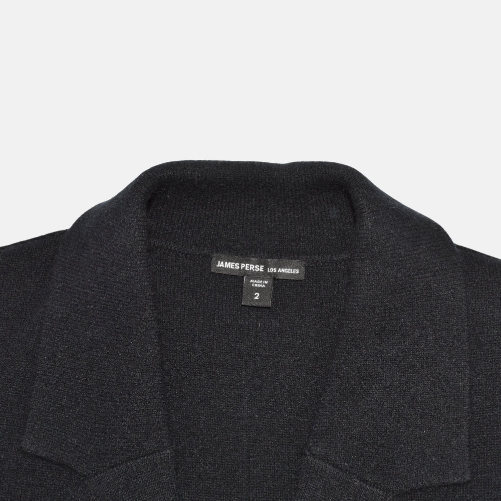 Black Double Breasted Cardigan made of Cashmere (M)