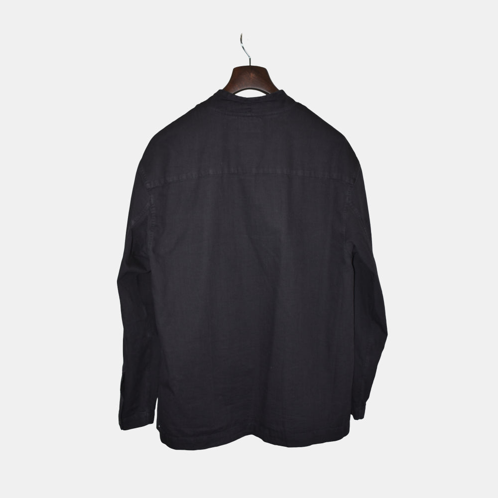Black Longsleeve Shirt made of Cotton (EU 48)