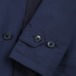Blue Reversible Coat made of Nylon-Wool/Linen/Silk