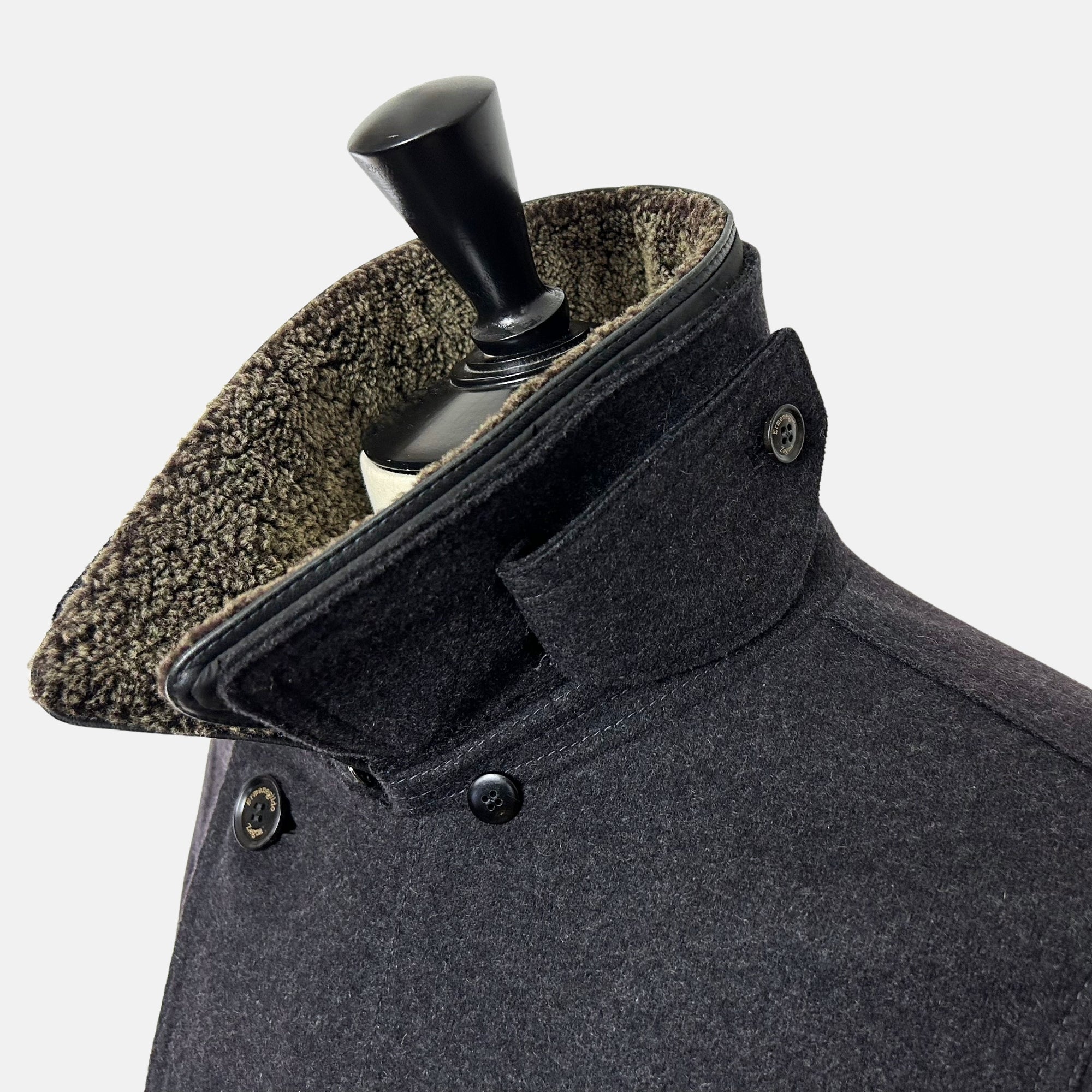 Anthracite Peacoat made of Cashmere (EU 52)