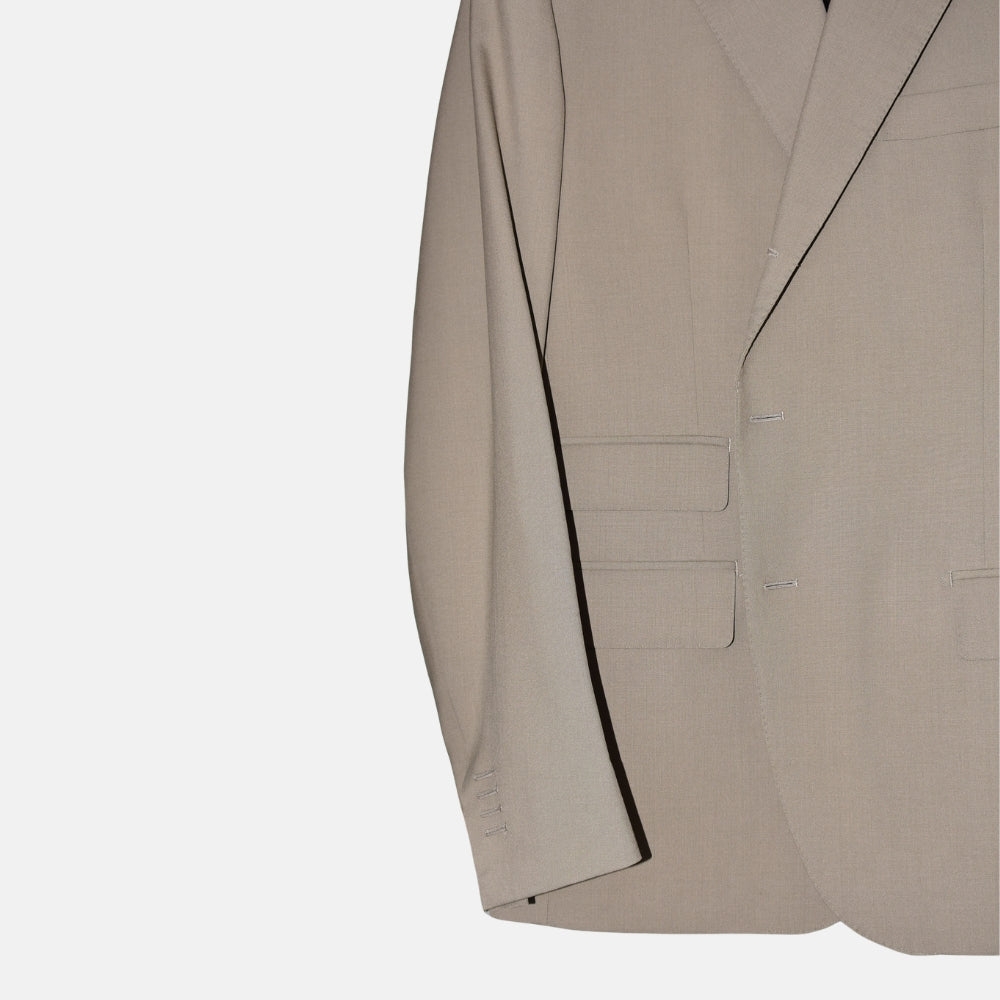 Light Olive Suit made of Virgin Wool (EU 54)