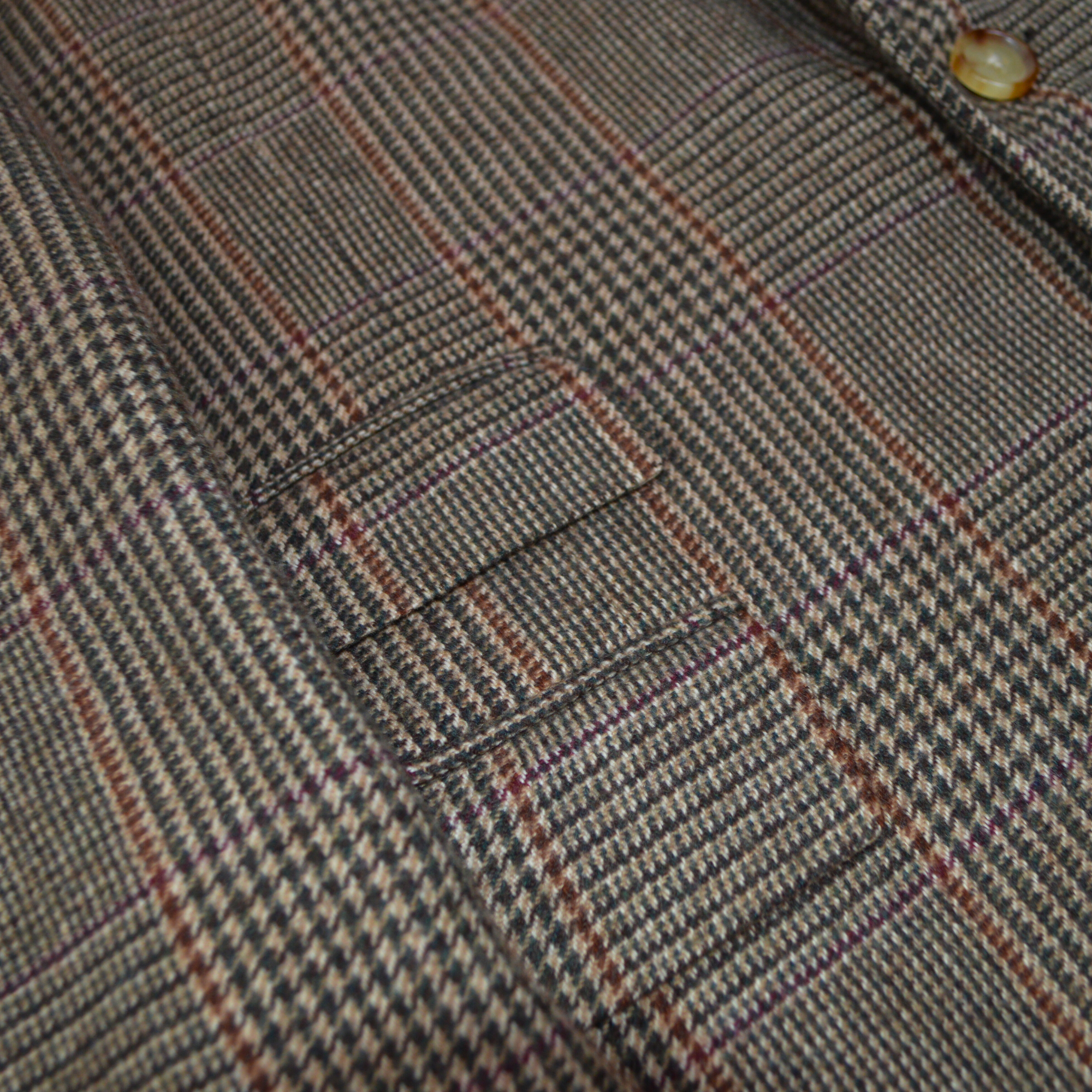 Checked Blazer made of Camel Hair