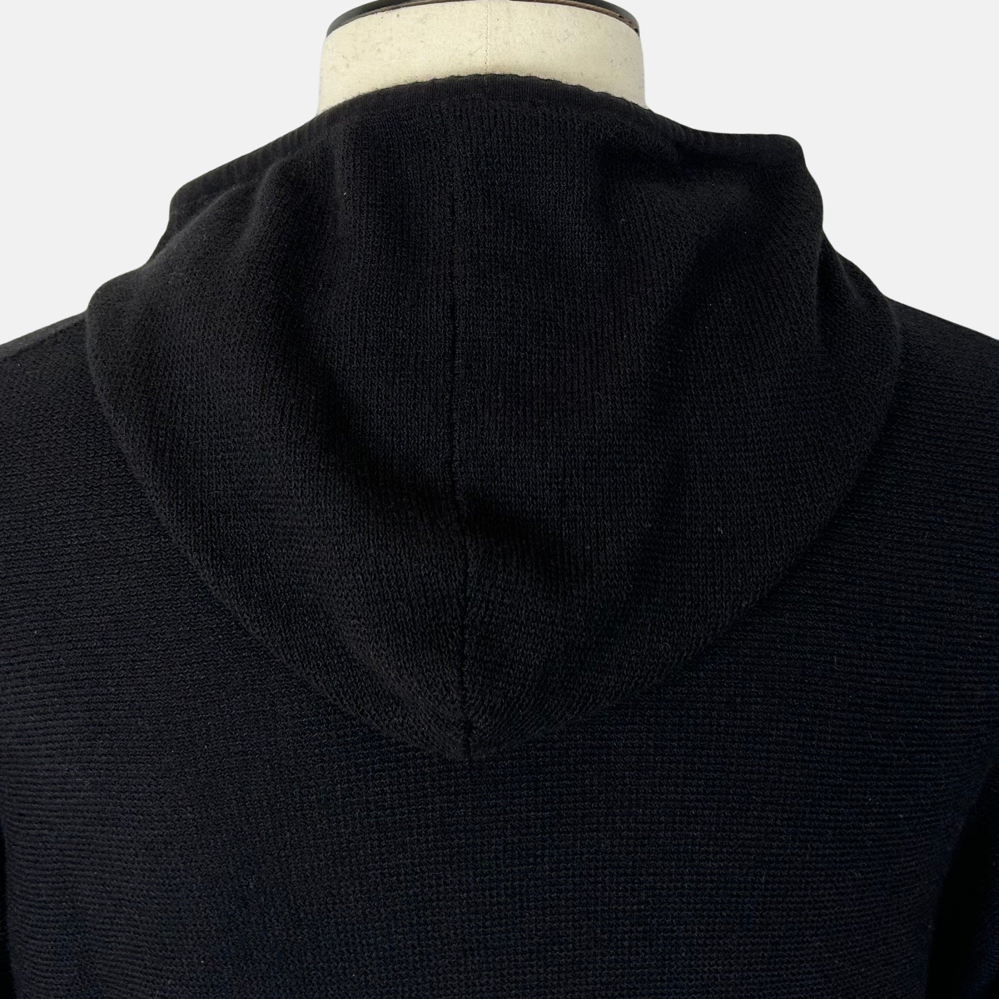 Black Cashmere Hoodie (L)