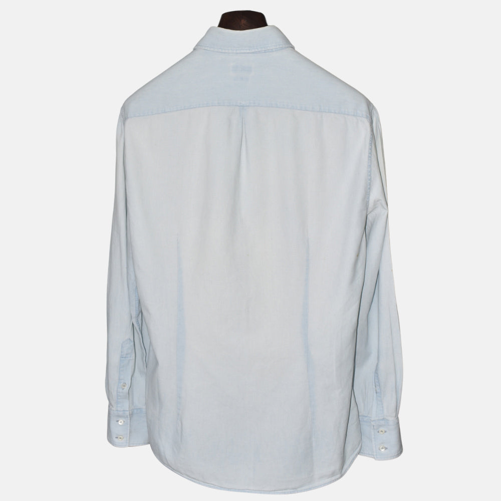 Light Blue Denim Shirt made of Cotton (L)