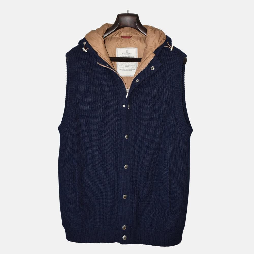 Navy Vest made of Cashmere (EU 56)