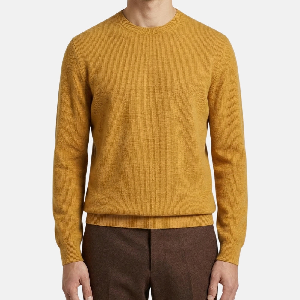 Mustard Sweater made of Cashmere/Silk (EU 52)