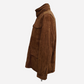 Brown Suede Jacket with Beaver Fur Inside