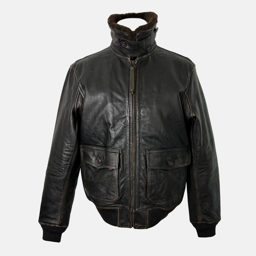 Brown Flight Leather Jacket (L/XL)