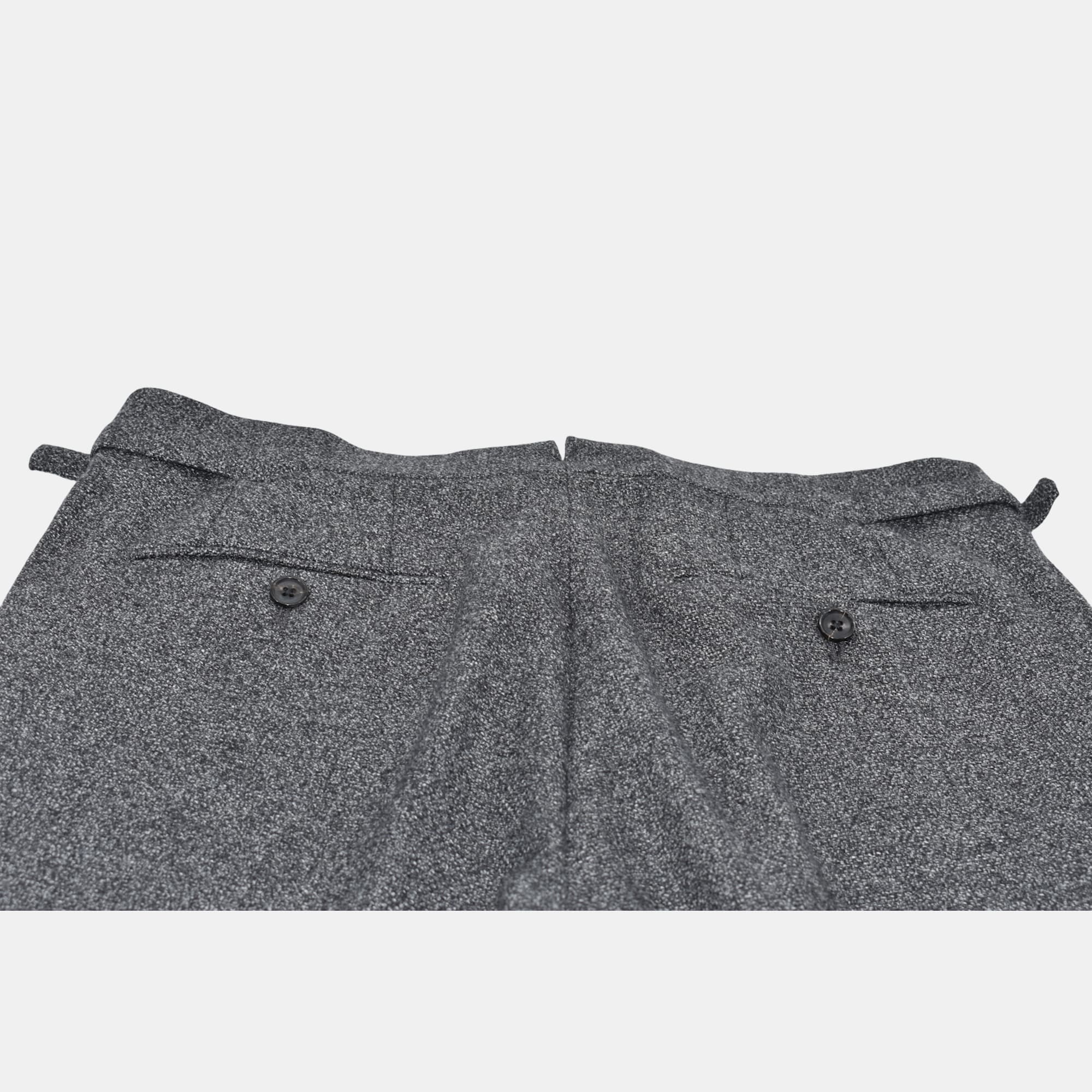 Gray Mottled Trousers made of Wool (EU 46)