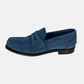 Blue Suede-Loafers