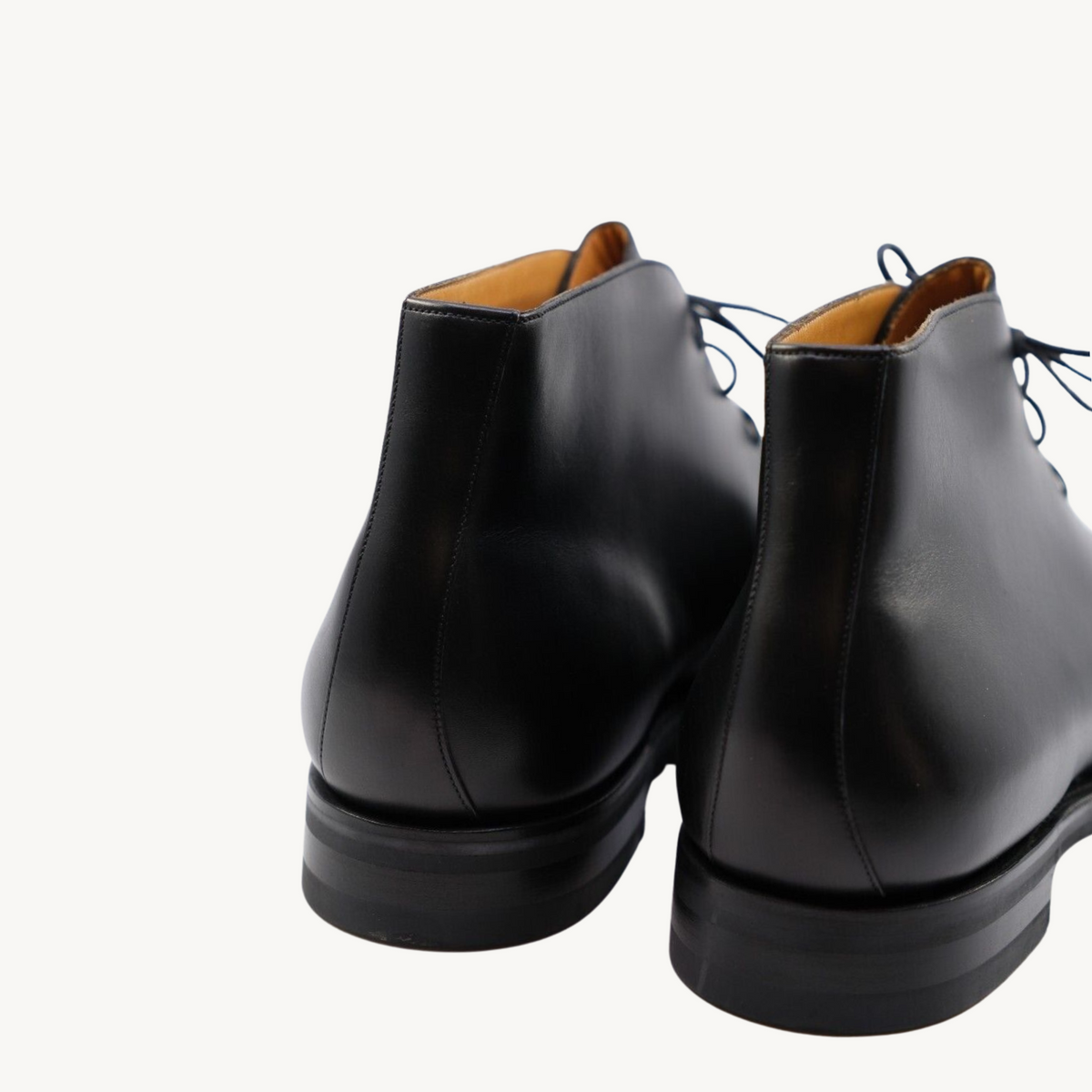 Schwarze Chukka-Boots aus Leder (EU 46,5)