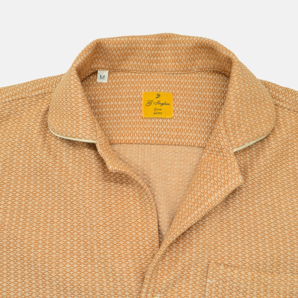 Beige Bowling Shirt made of Cotton (S)