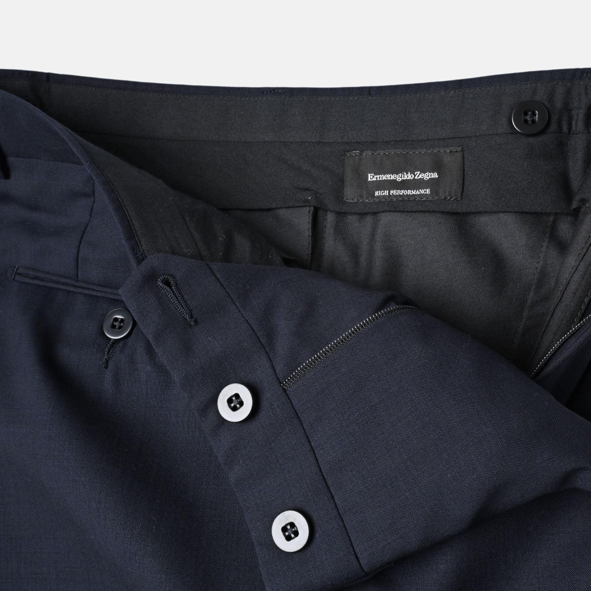 Navy Blue Pants of Light Wool (EU 44)