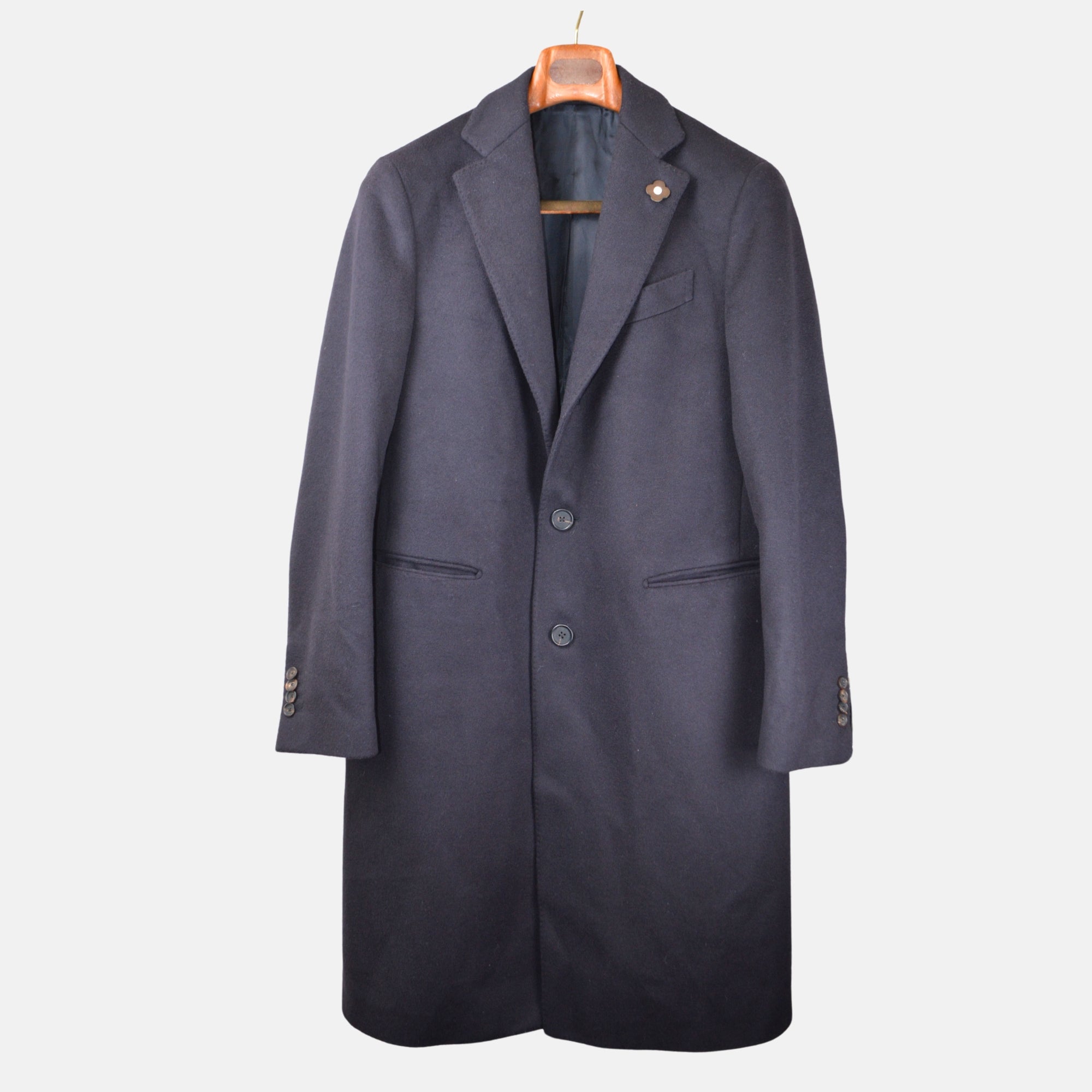 Navy Coat made of Wool (50)