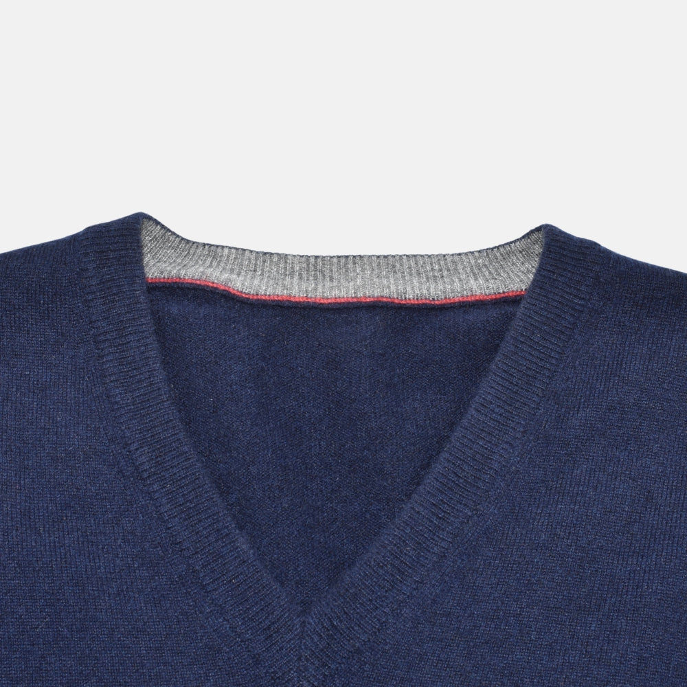 Navy Sweater made of Cashmere (EU 52)