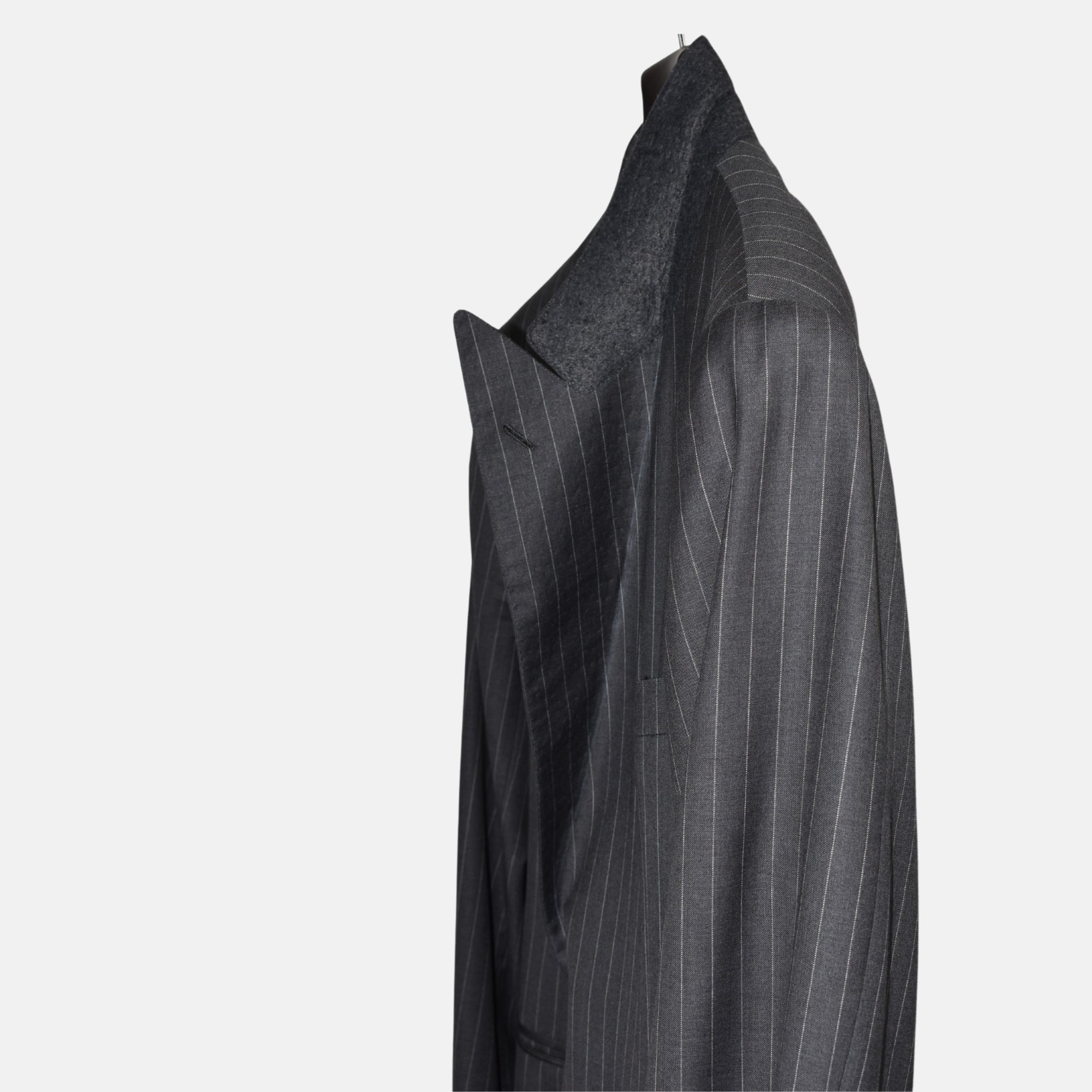 Antracite Striped  Suit made of Wool (EU 52L)