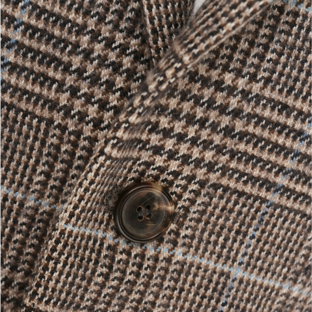Multicolored Glencheck Cashmere Jacket (EU 52)