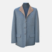 Grey/Brown Cashmere Jacket (EU 50)