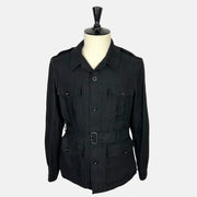 Black Safari Jacket made of Linen (EU 52)