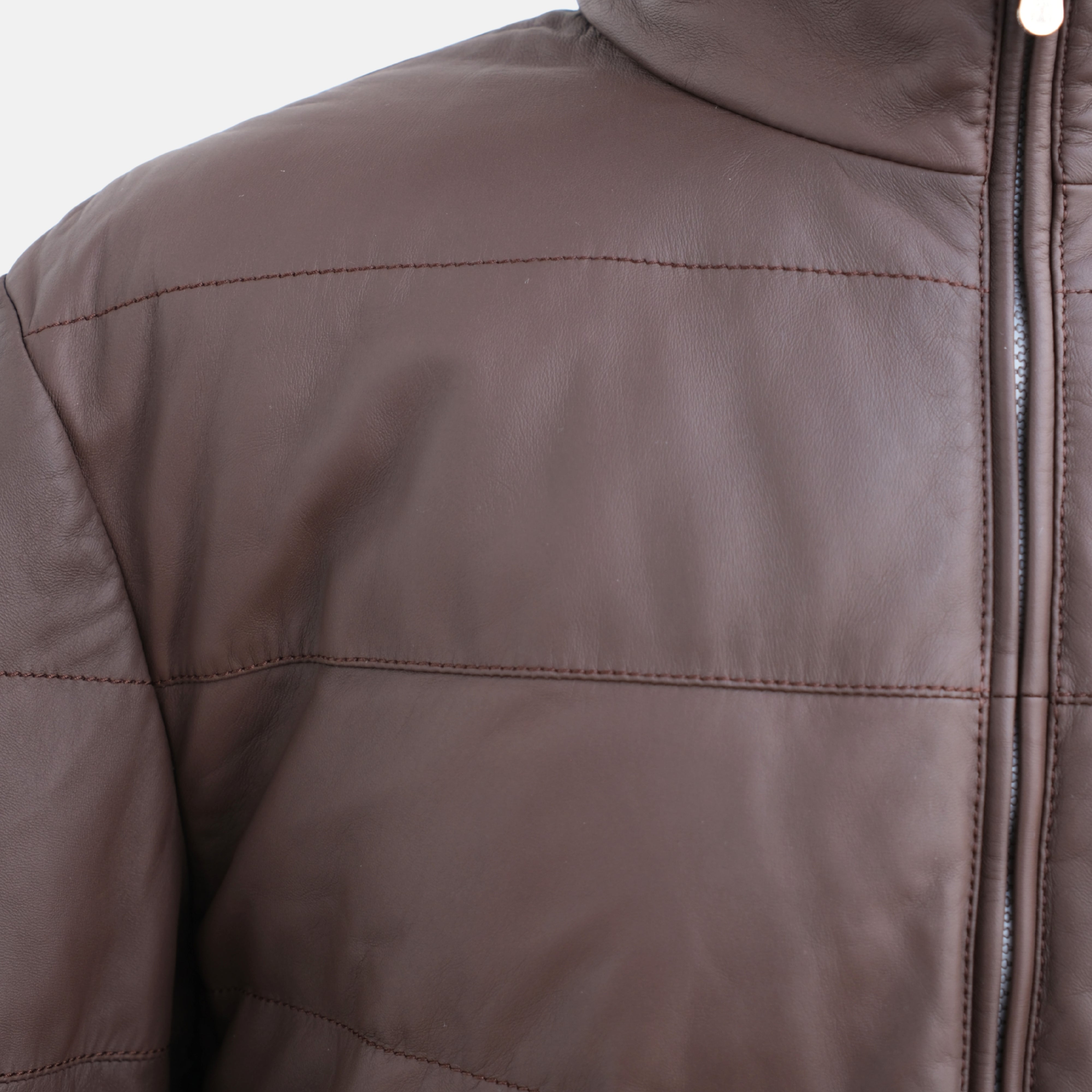 Brown Jacket made of Leather (3XL)