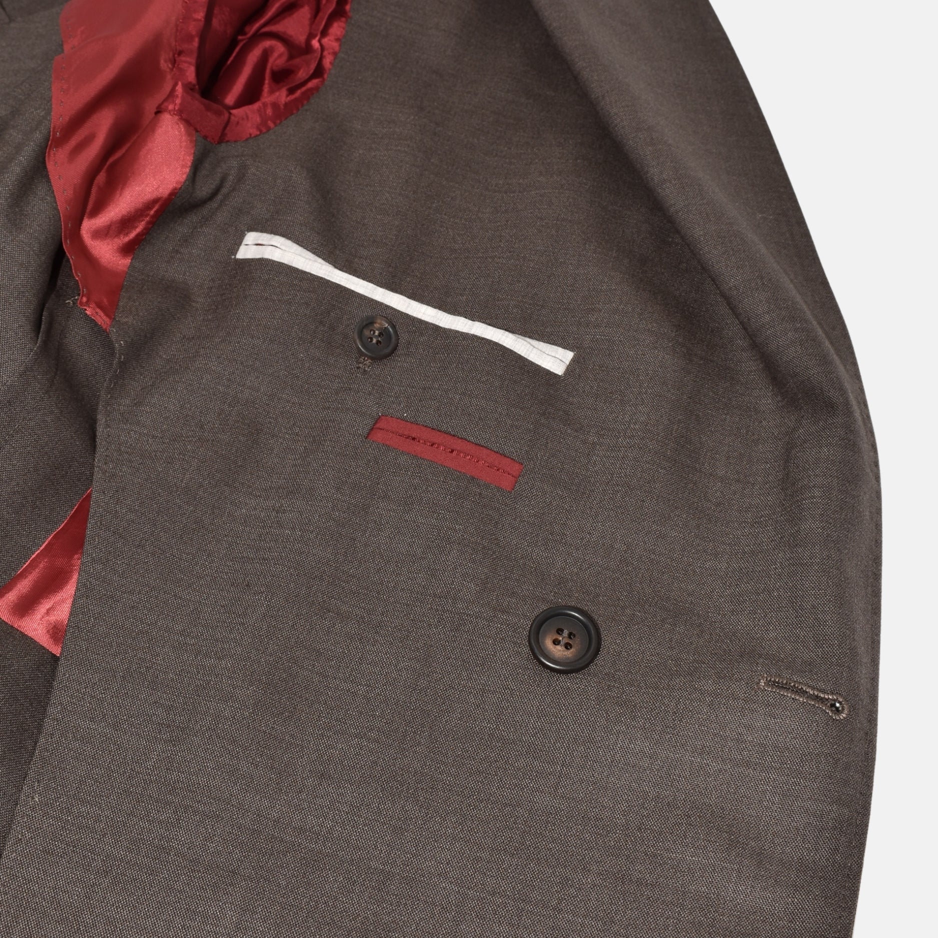 Brown Double Breasted Blazer made of Wool (EU 50)