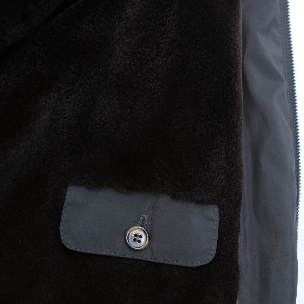 Brown Mink Lined Windmade Jacket (2XL)