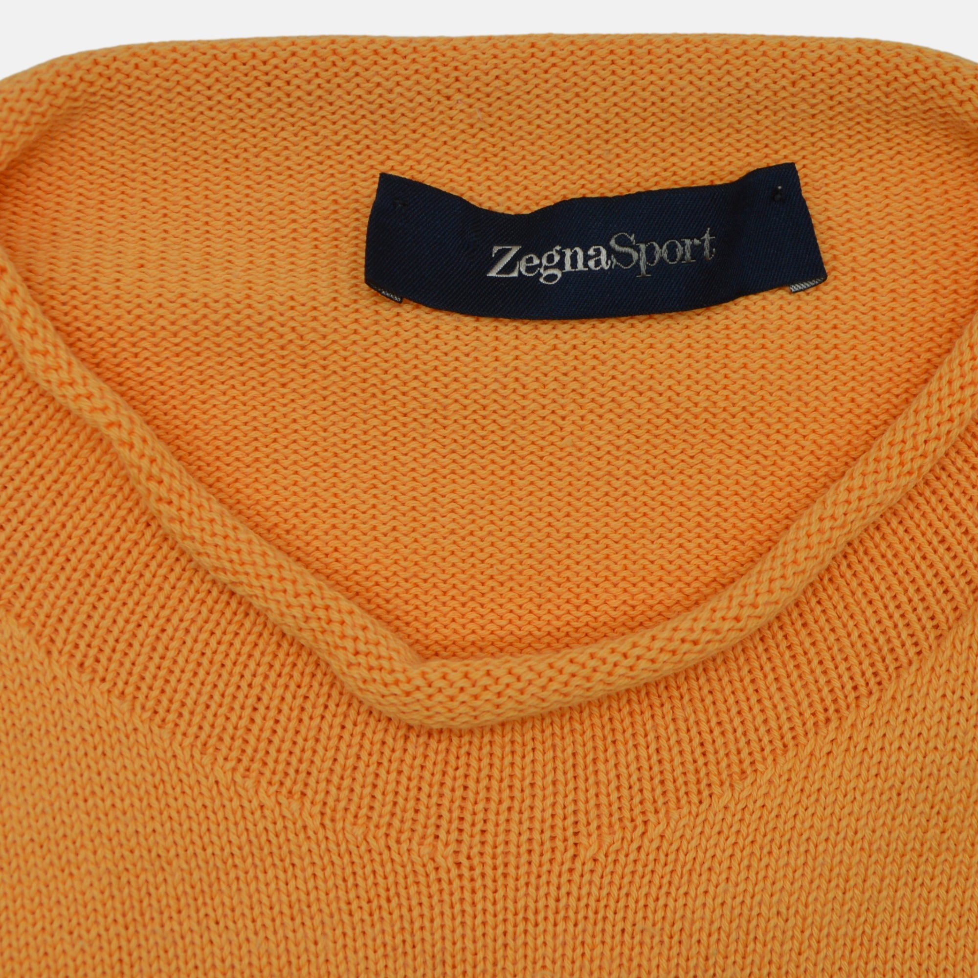 Orange Cotton Sweater (S)