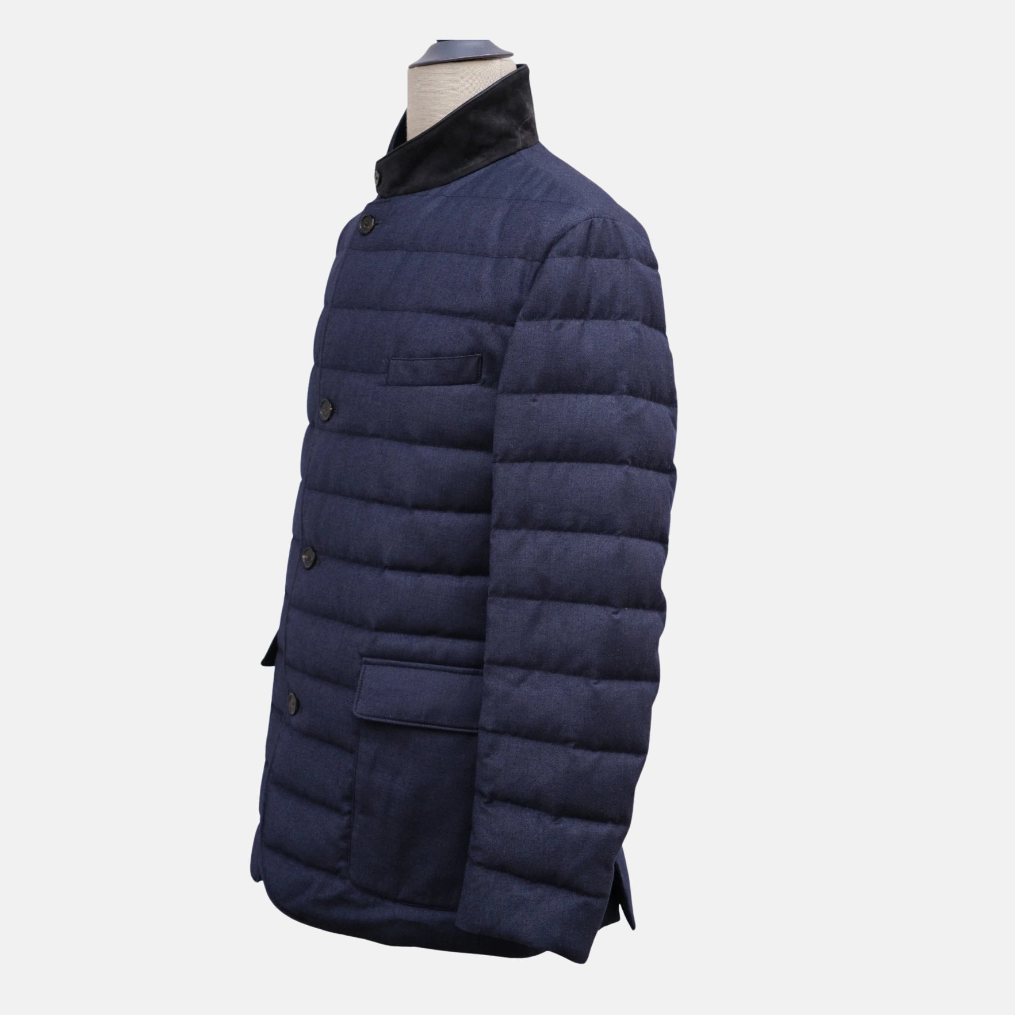Blue Padded Down Jacket (M)