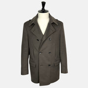 Khaki Peacoat made if Cashmere (EU 50)