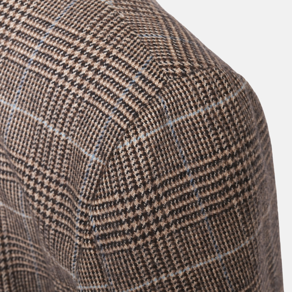 Multicolored Glencheck Cashmere Jacket (EU 52)